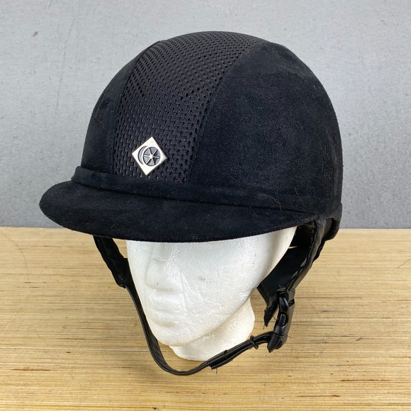 Charles Owen Accessories - Charles Owen Ayr 8 Riding Helmet Black & Silver Size 7 57 cm Used READ